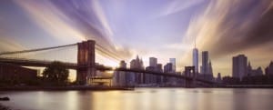 Sunset over the Brooklyn bridge on the memorial day 9