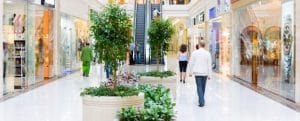 Shopping hall #4. Motion blur