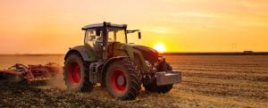 Tractor on the field